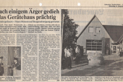 Zeitungsartikelanbau