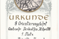 1988_Orientierungsfahrt_Urkunde
